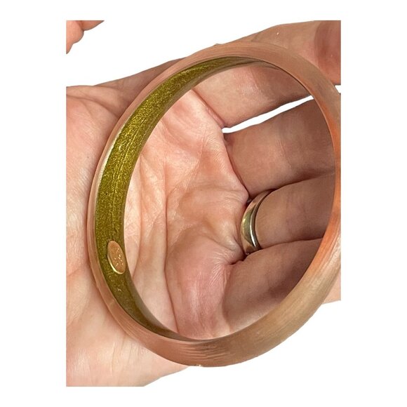 ALEXIS BITTAR Crystal Rhinestone Lucite Skinny Tapered Bangle Bracelet - Picture 7 of 16